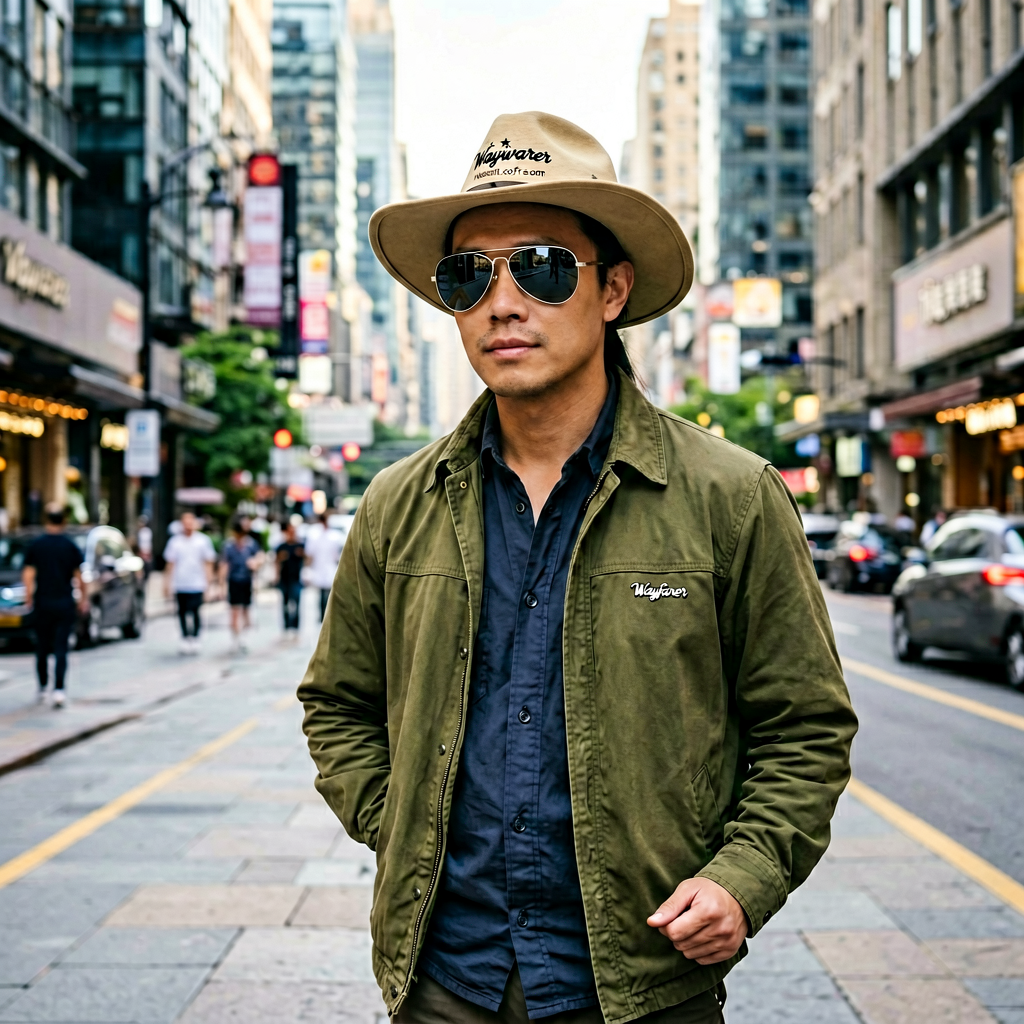 Ray-Ban Wayfarer太阳镜都市生活场景