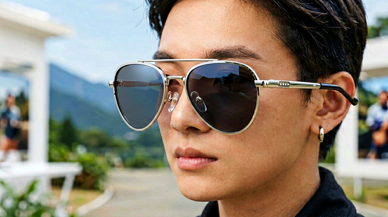 Ray-Ban光学眼镜精致细节与材质特写