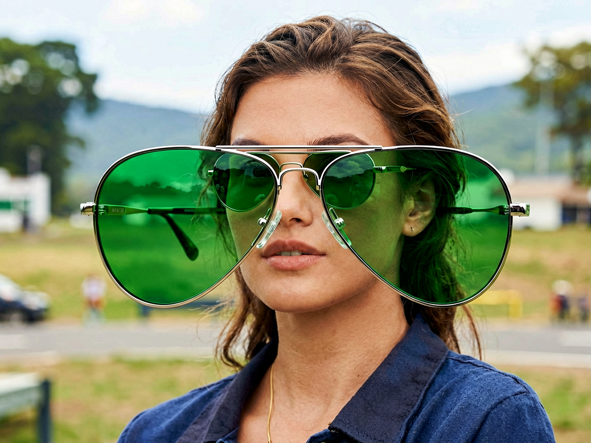 Ray-Ban RB3025经典飞行员太阳镜绿色镜片